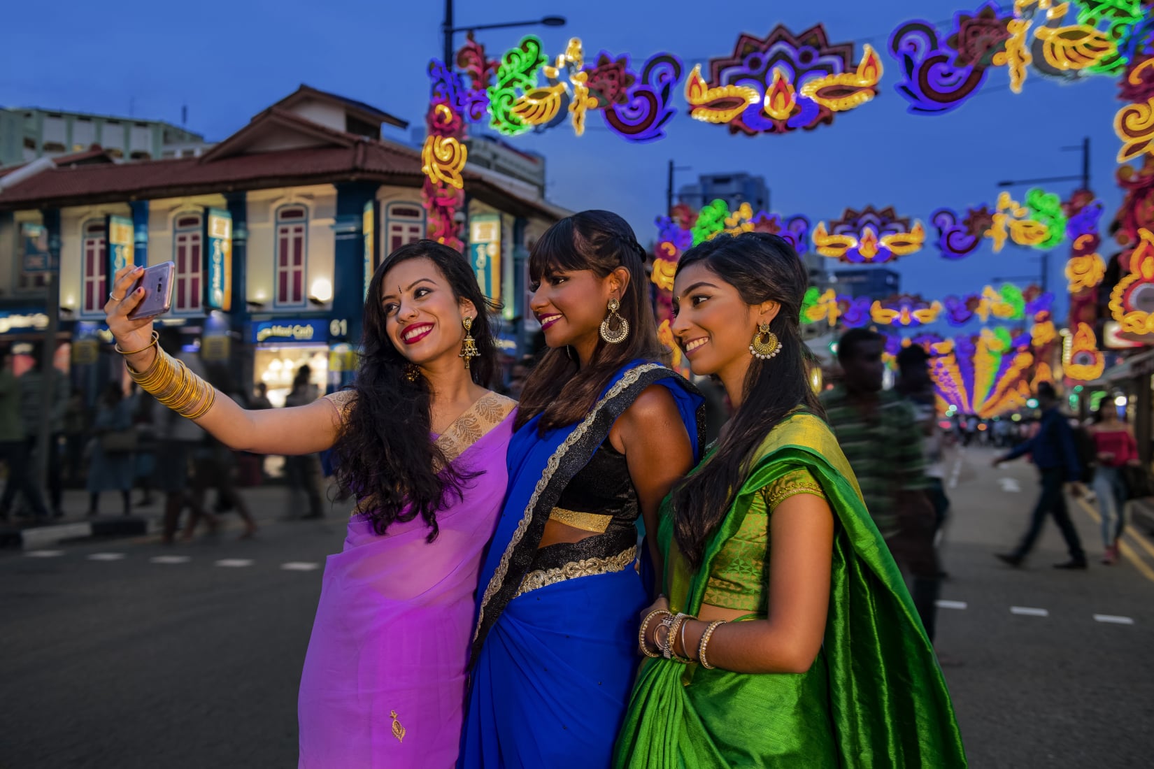 Singapore Deepavali Festival Light up at Little India