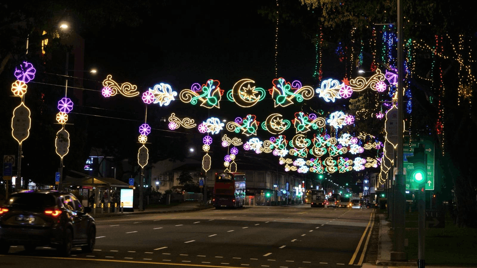 Hari Raya Ramadan Street Light-up in Singapore