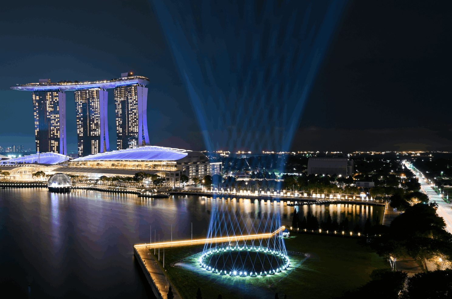Marina Bay Sands Singapore Night Show
