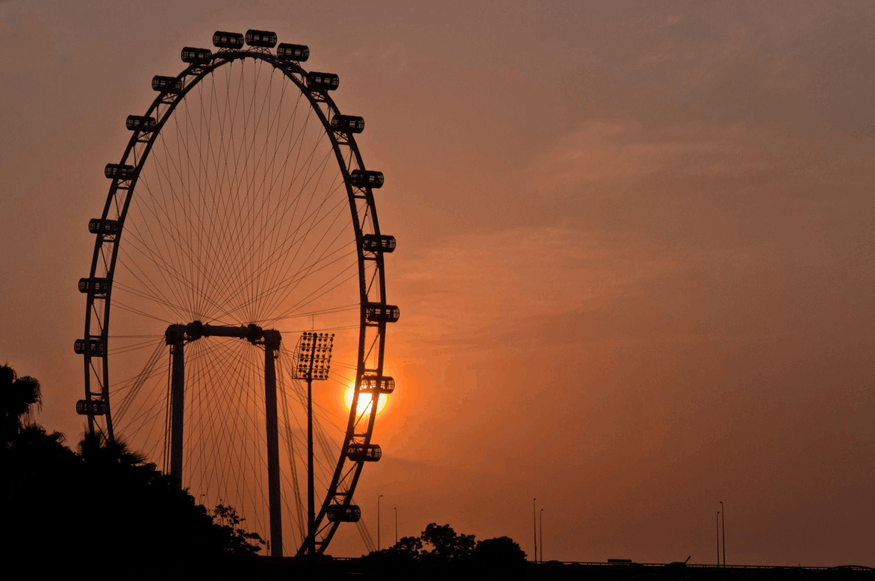 Singapore Flyer Sunset View