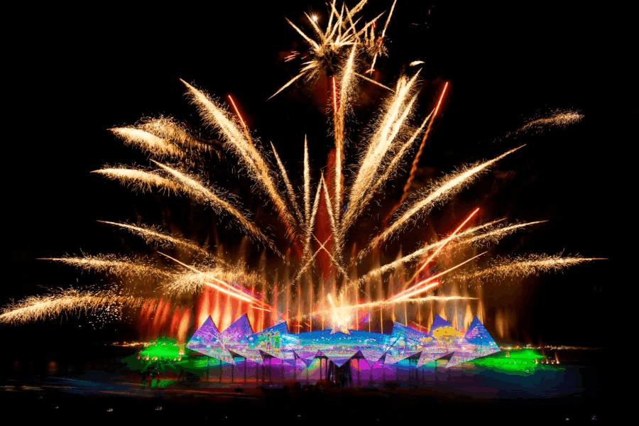 Wings of Time show at Siloso Beach