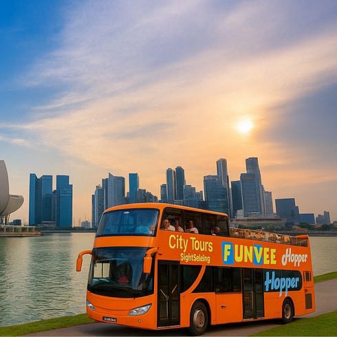 FunVee Open-top Hop-on Hop-off Singapore Tour