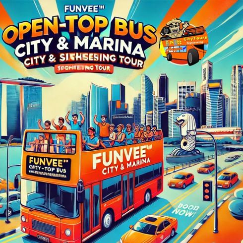 FunVee Open-top Hop-on Hop-off Singapore Tour
