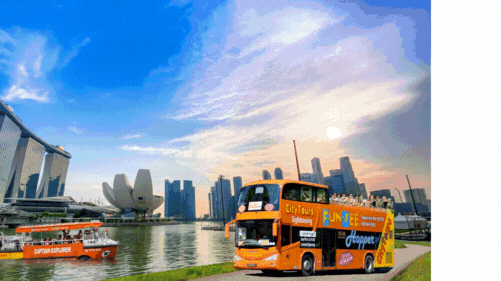 FunVee Open-top Hop-on Hop-off Sightseeing Bus Tour and Captain Explorer DUKW Tour Package SAFRA Promotion